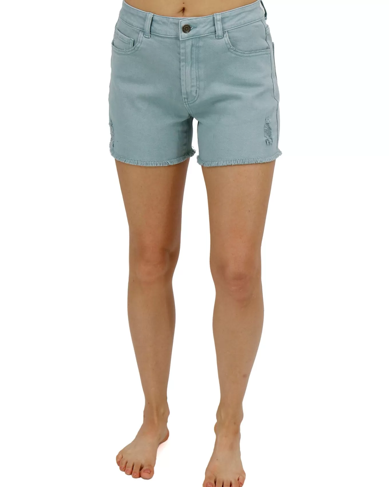 Online Casual Colored Denim Shorts Shorts