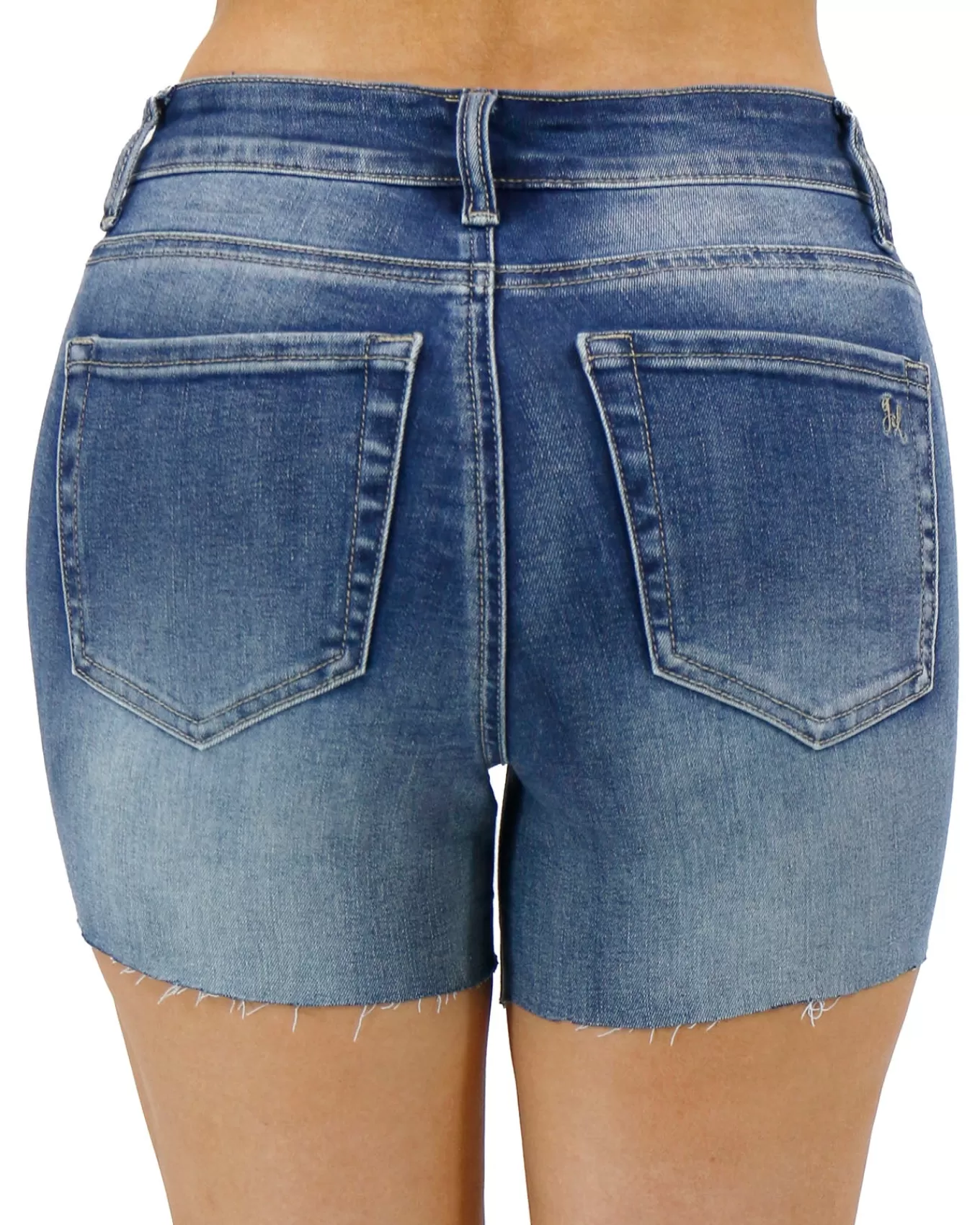 Cheap Distressed Stretch Denim Shorts Shorts