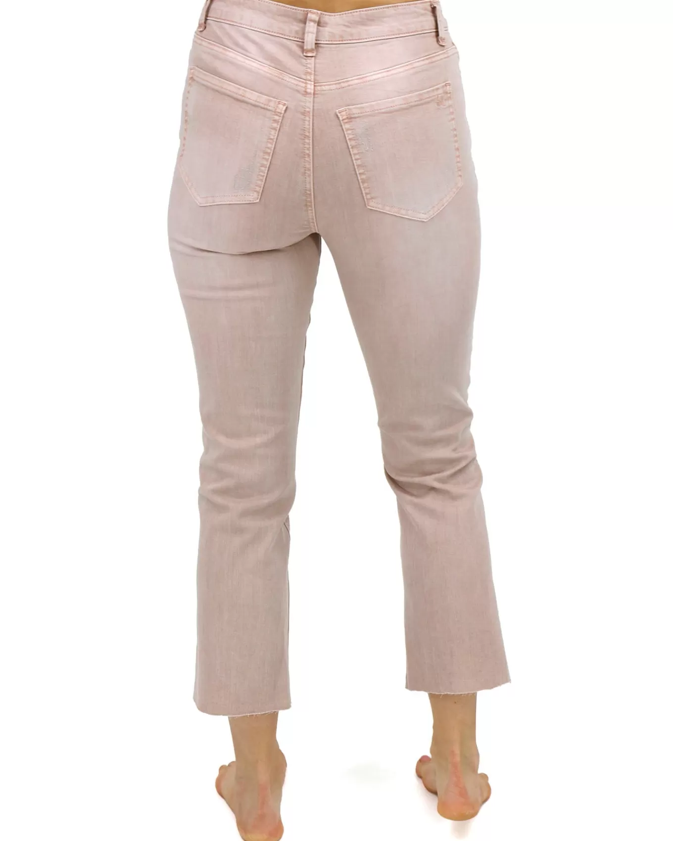 Cheap Mel's Fave Distressed Cropped Straight Leg Colored Denim In Jeans + Jeggings