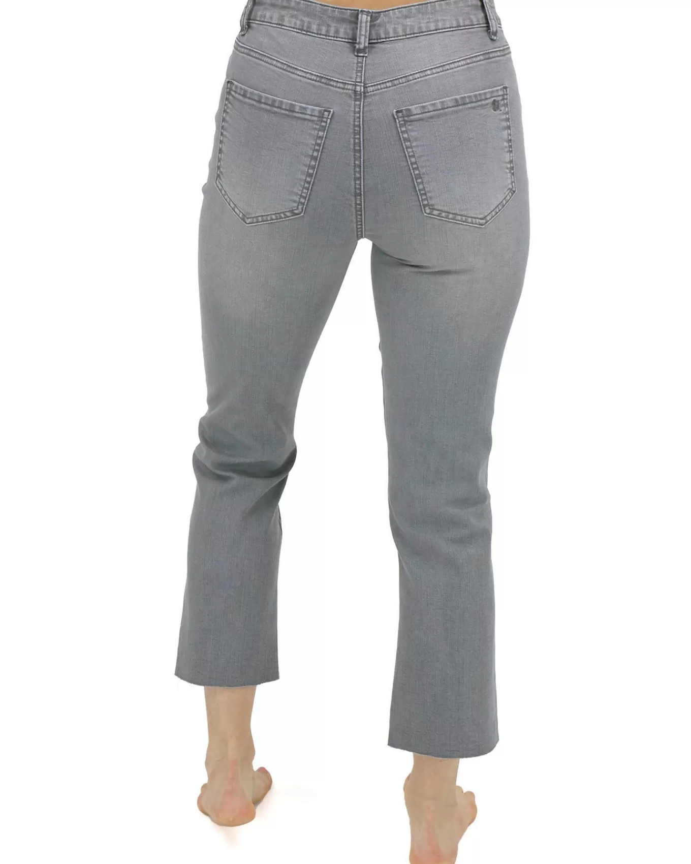 Shop Mel's Fave Distressed Cropped Straight Leg Colored Denim In Jeans + Jeggings