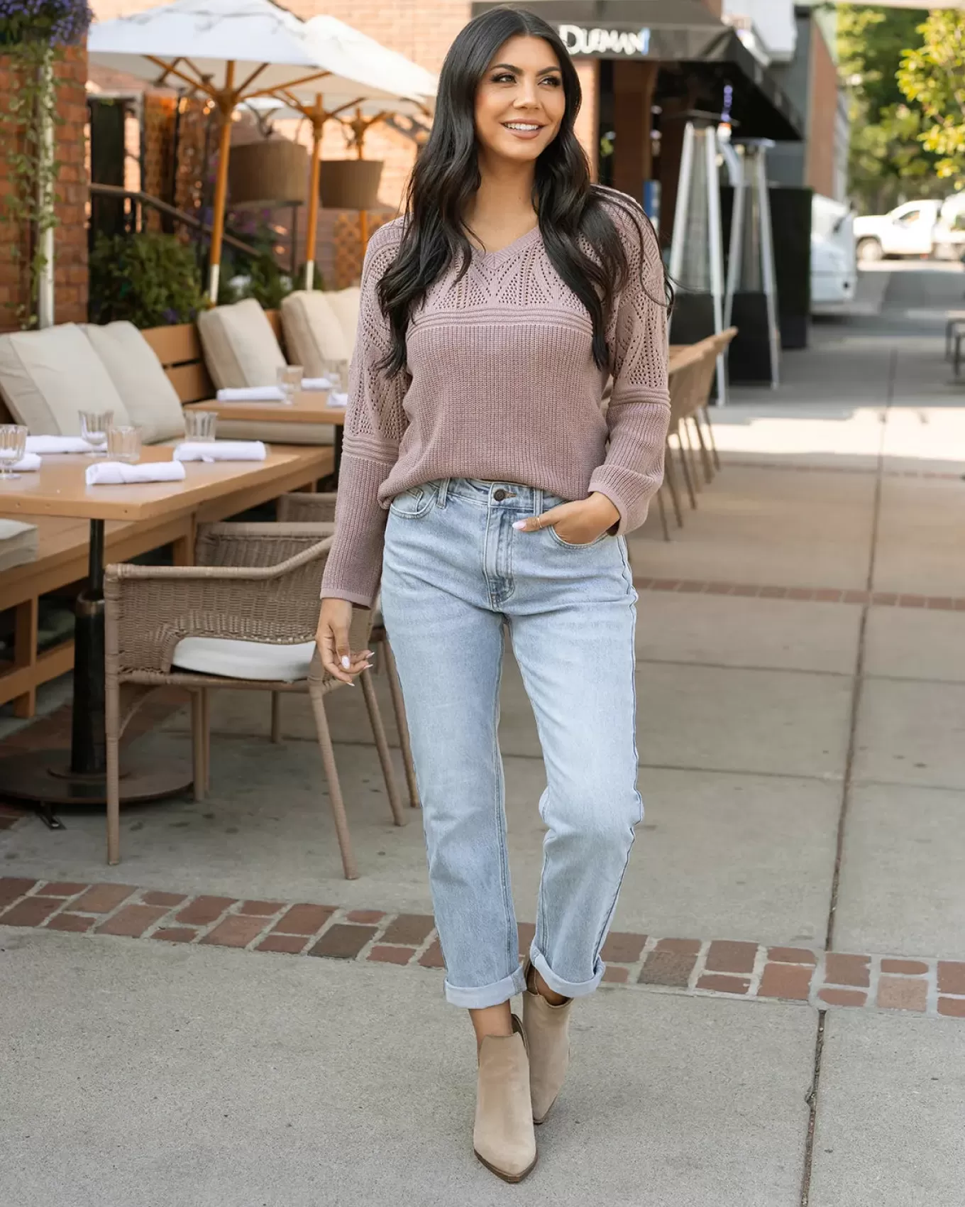 Discount Mid-Rise Girlfriend Jeans Jeans + Jeggings