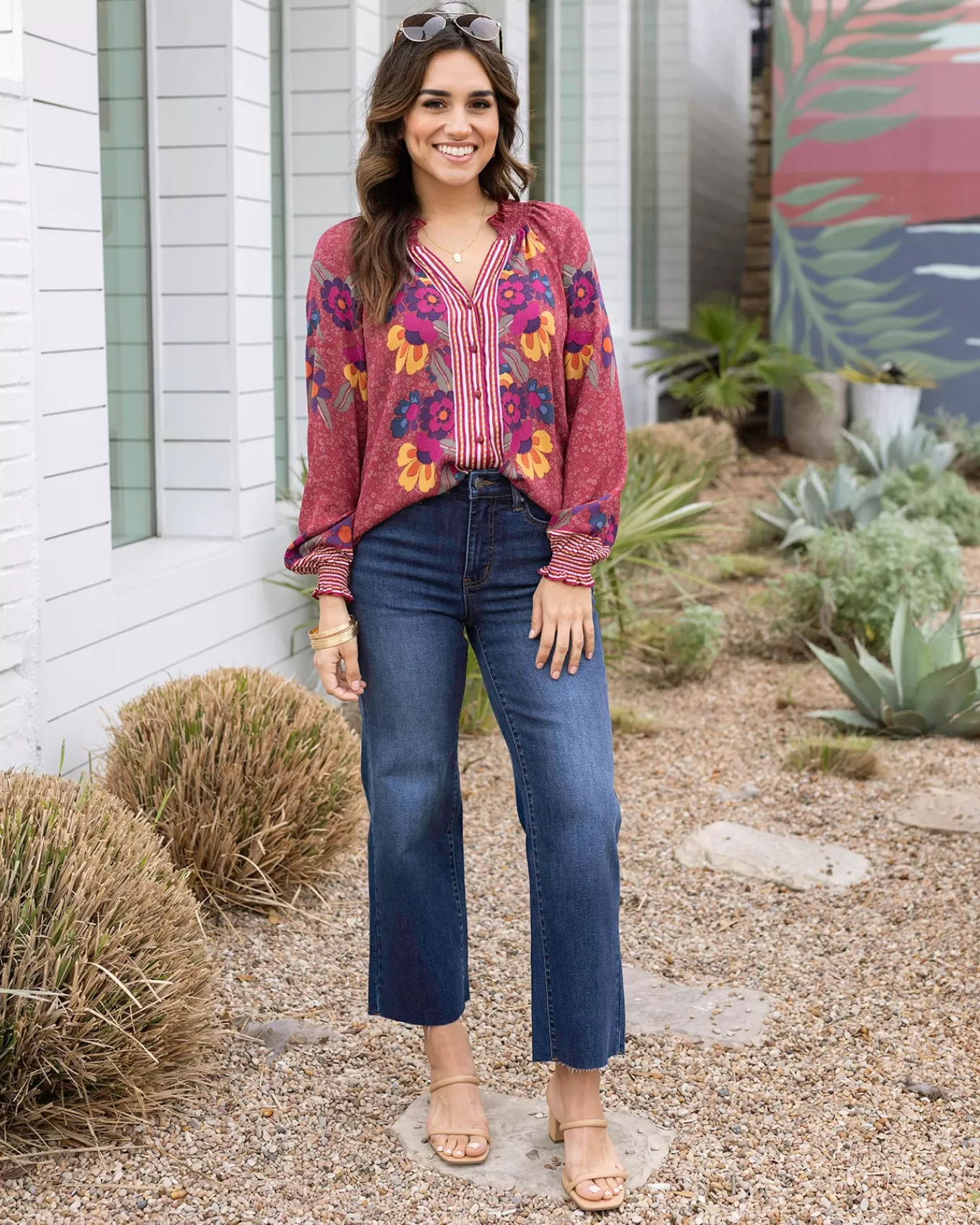 Shop Vintage Floral Garden Top - FINAL SALE Fashion Tops