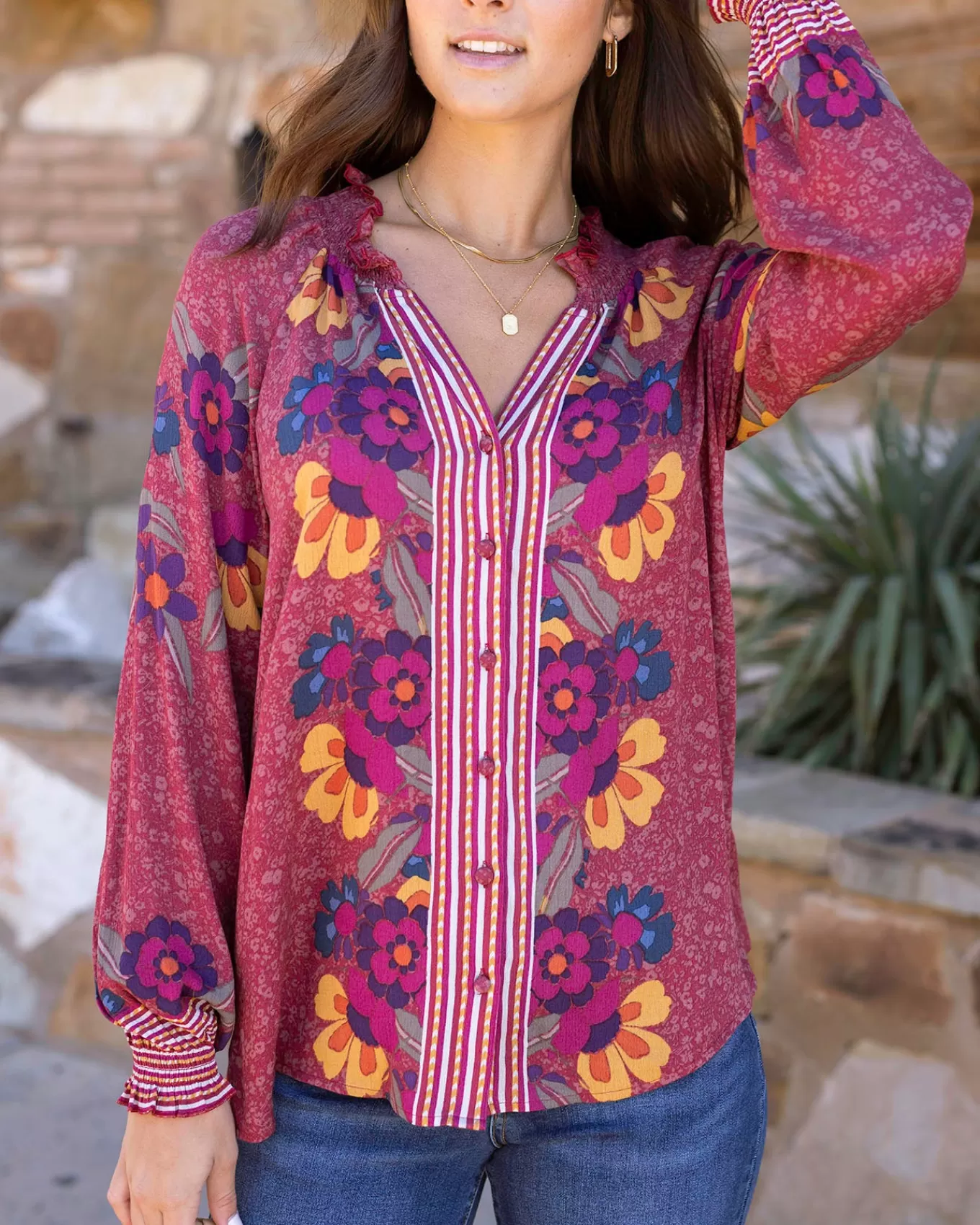 Shop Vintage Floral Garden Top - FINAL SALE Fashion Tops