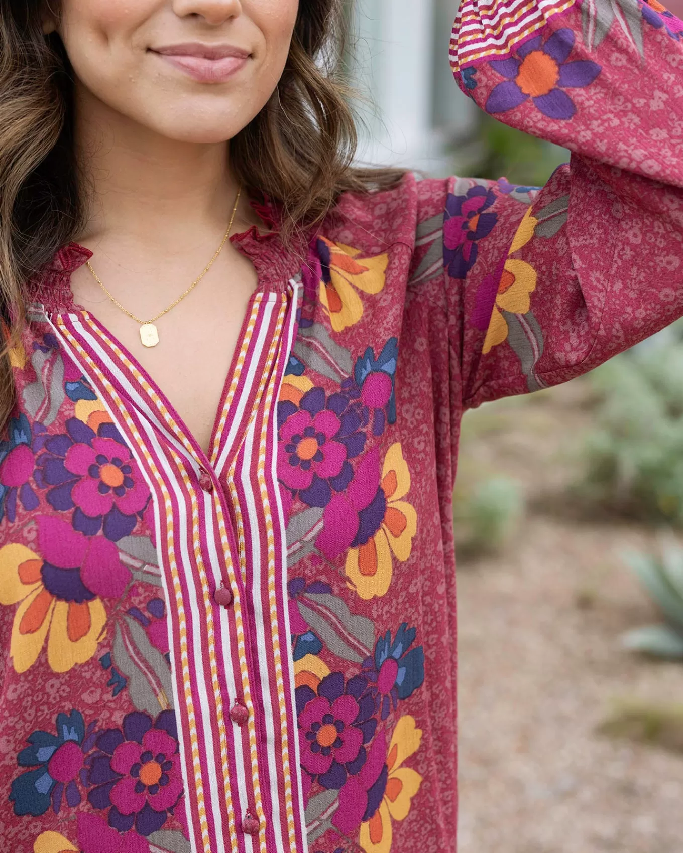 Shop Vintage Floral Garden Top - FINAL SALE Fashion Tops