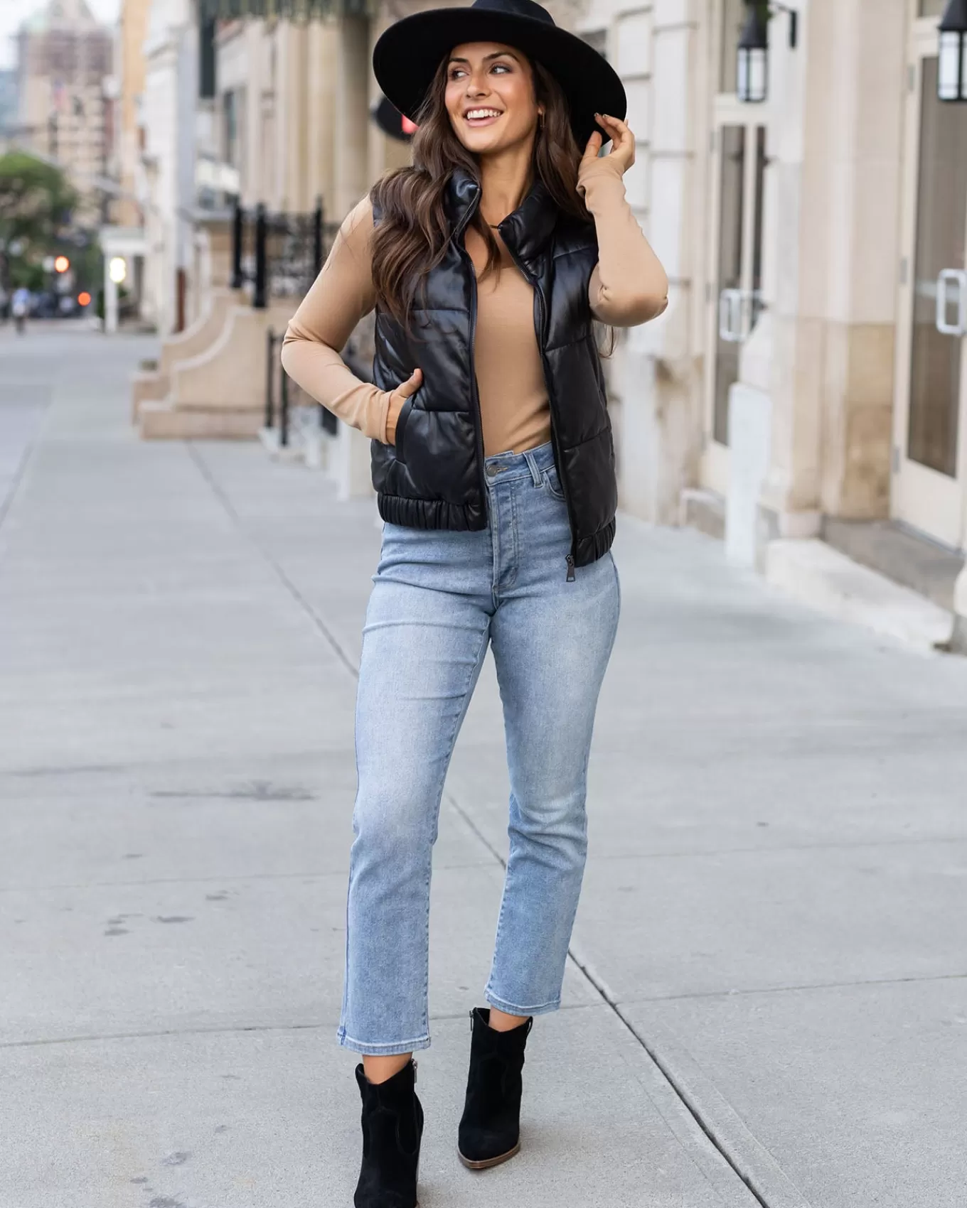 Clearance Premium Denim High Waisted Mom Jeans In - FINAL SALE Jeans + Jeggings