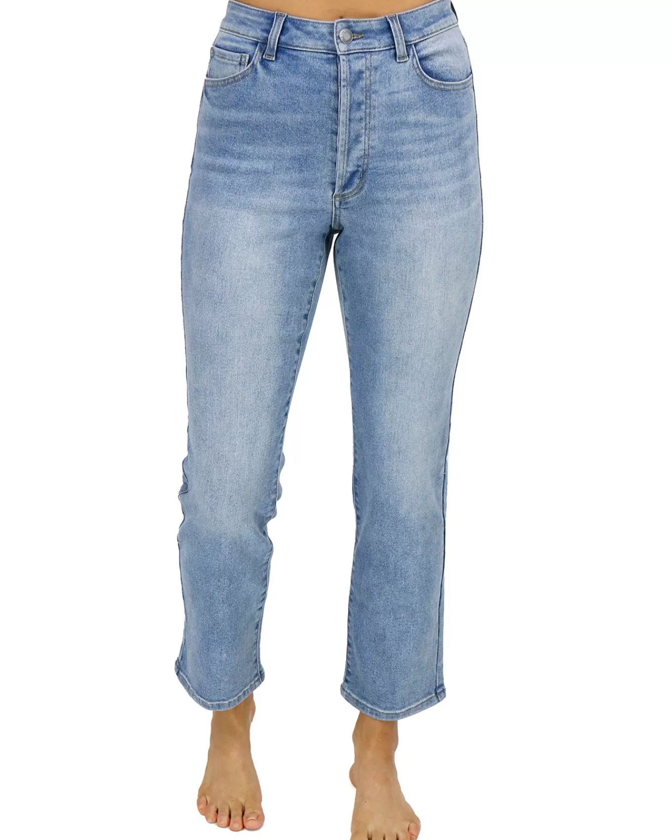 Clearance Premium Denim High Waisted Mom Jeans In - FINAL SALE Jeans + Jeggings