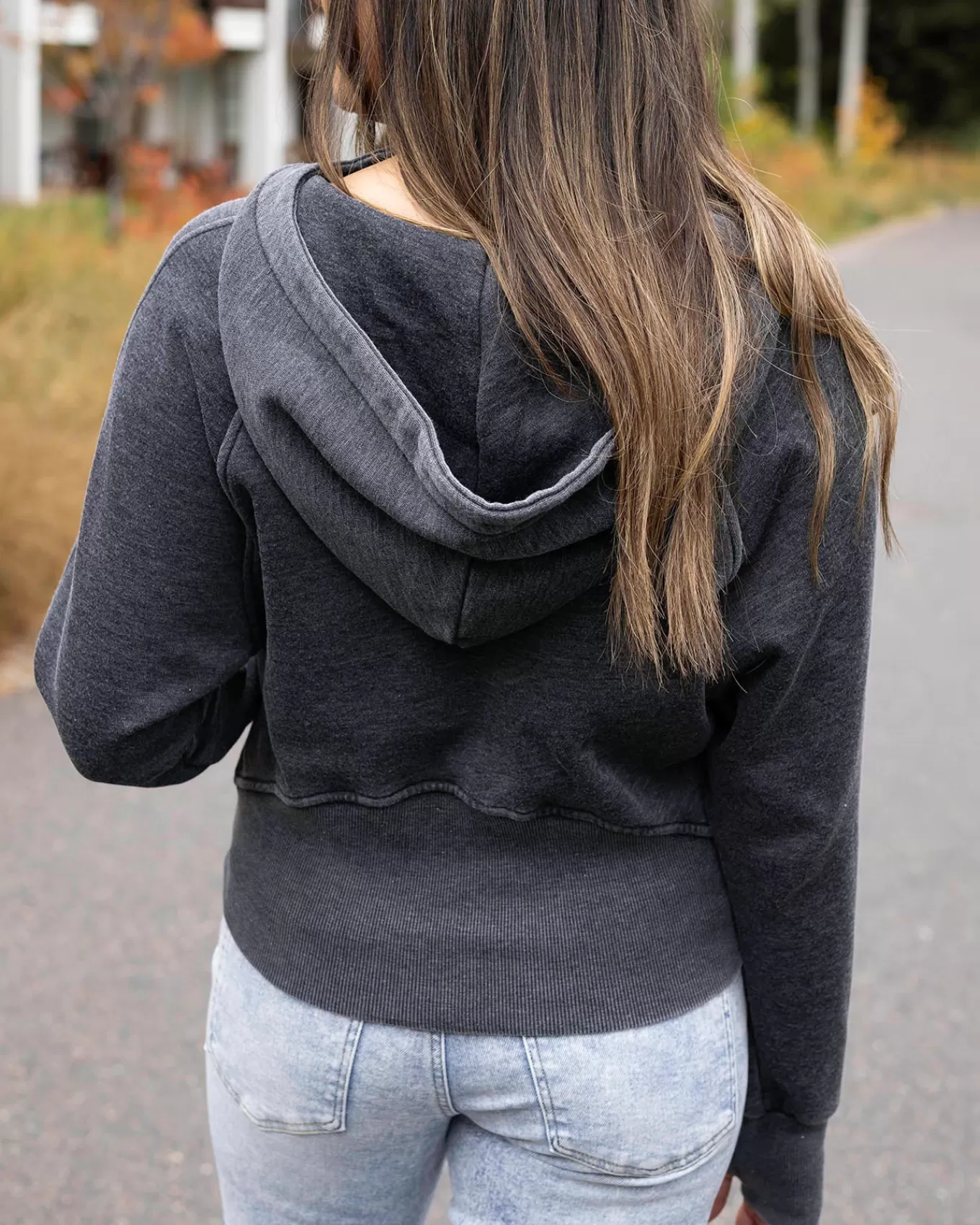 Clearance Vintage Washed Quarter Zip Hoodie In Hoodies + Pullovers