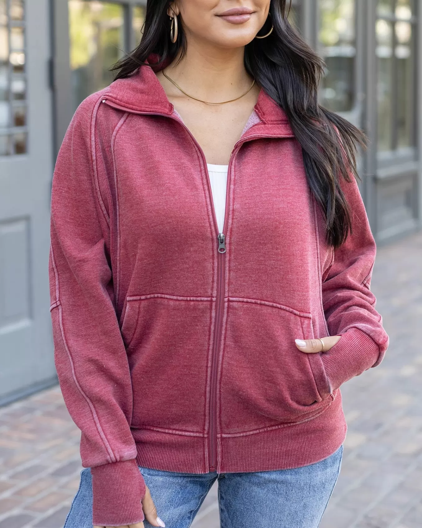 New Vintage Zip Up Sweatshirt Jackets + Vests | Hoodies + Pullovers