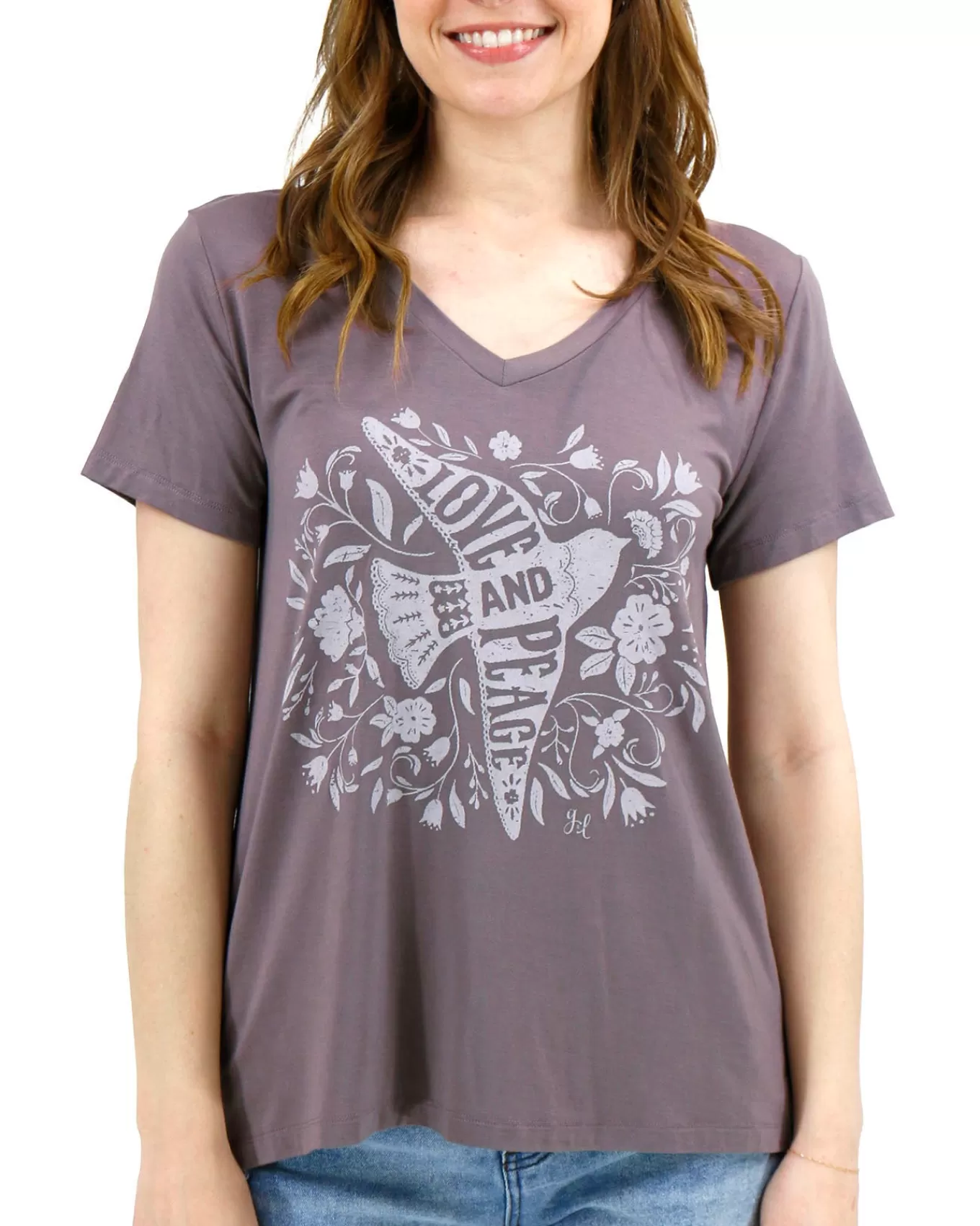Cheap VIP Favorite Perfect V-Neck Graphic Tee - - FINAL SALE Graphic Tees